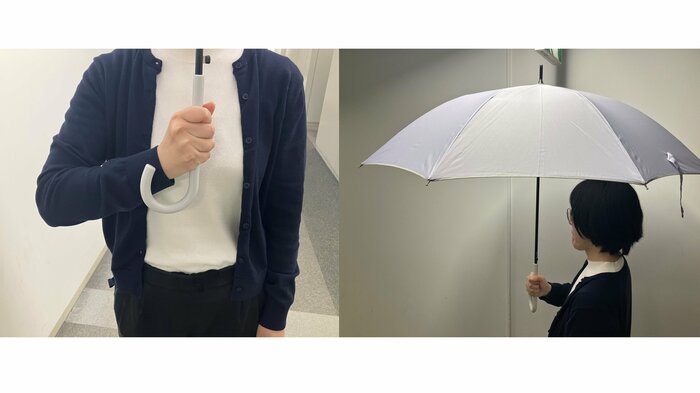 こうした持ち方が望ましいという(特集班撮影)