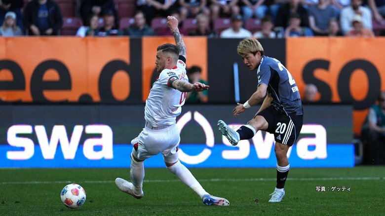 フランクフルト堂安律が今季5ゴール目！右足で正確なシュート　アウクスブルク戦に途中出場｜FNNプライムオンライン