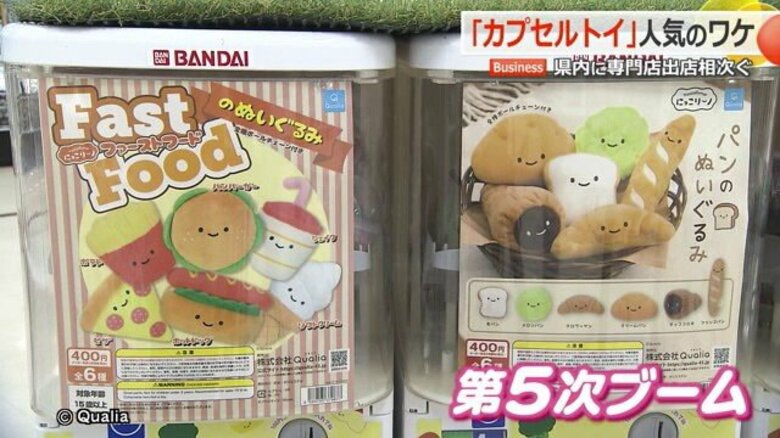 第5次ブームの「カプセルトイ」相次ぐ専門店　CD販売スペースを転換した店は来客数が10倍にアップ　　｜FNNプライムオンライン