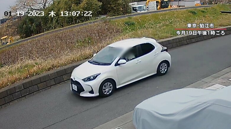 犯行に使われたとみられるレンタカー