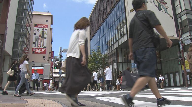 8月最後の週末の福岡市天神（8月28日）