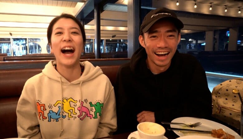 ロサンゼルスで食事をしながら意気込みを語ってくれた2人