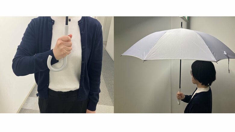 こうした持ち方が望ましいという（特集班撮影）