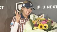 全英女子ＯＰ制覇・桑木志帆選手（岡山市出身）が凱旋会見「これからもキラキラできるように」【岡山】