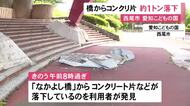 重さ1トン以上か…“こどもの国”にある橋の裏側からコンクリ片など落下 1974年の開園時からあり2001年に改修