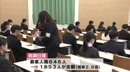 県内の2つの大学　2次試験前期日程始まる　大分大学の全体倍率は2.9倍