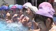 青空のもと郡山市の幼稚園でプール開き　子どもたちの元気な歓声響く　福島