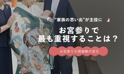 お宮参りで最も重視されるのは「家族の思い出」36.1％｜ご祈祷・写真撮影を上回る結果に【保護者100人調査】