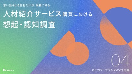 【カテゴリーブランディング白書 vol.4】「認知」と「想起」の網羅で競争激化の市場を支配する。リクルートホールディングスがすべての検討フェーズに圧倒的な存在感を示す結果に。