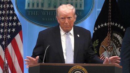 トランプ大統領「米軍はイラン周辺に留まる」ホルムズ海峡封鎖のイランをけん制　「次なる征服を心待ちに」軍事攻撃匂わせも