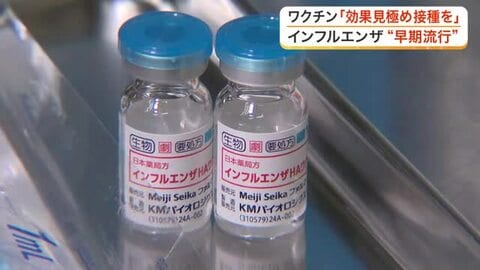 医師が指摘する「接種時期の見極め」　流行早まるインフルエンザ…ワクチンの効果持続は５カ月〈仙台〉