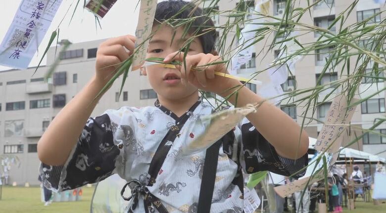「消防士に」「単位取得できるように」信州大学で“七夕”イベント　短冊に願い込め　2025年に完成の中央広場を活用「人や笑顔があふれる場に」　長野・松本市｜FNNプライムオンライン