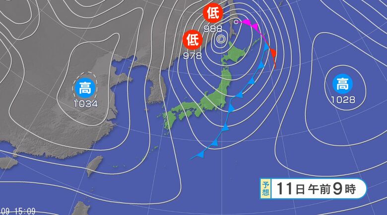 関東地方北部と長野県で「警報級の大雪」の可能性　3連休の11日から12日頃にかけて　24時間予想降雪量は関東地方北部 50センチ、甲信地方40センチ（11日午後6時から・多い所で）　気象庁の発表｜FNNプライムオンライン