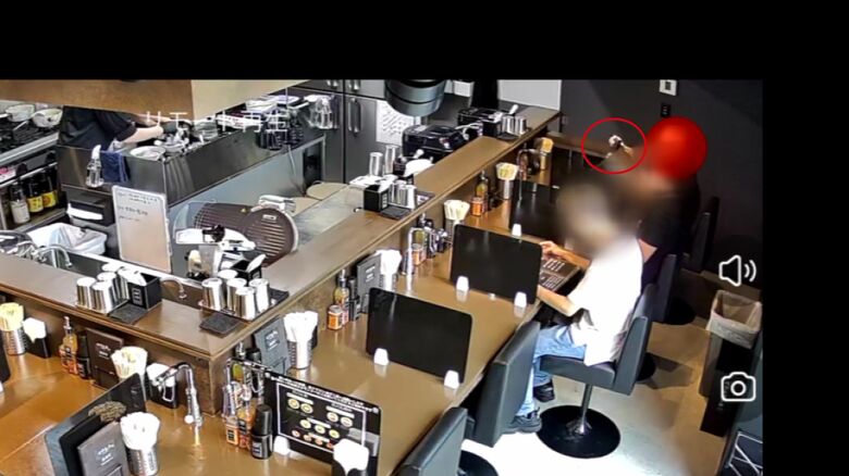 ラーメン店の＂ペッパーミル＂盗まれる…客の男約10秒テーブル下でゴソゴソする一部始終が防犯カメラに 「返してほしい」店長訴え 北海道札幌市｜FNNプライムオンライン