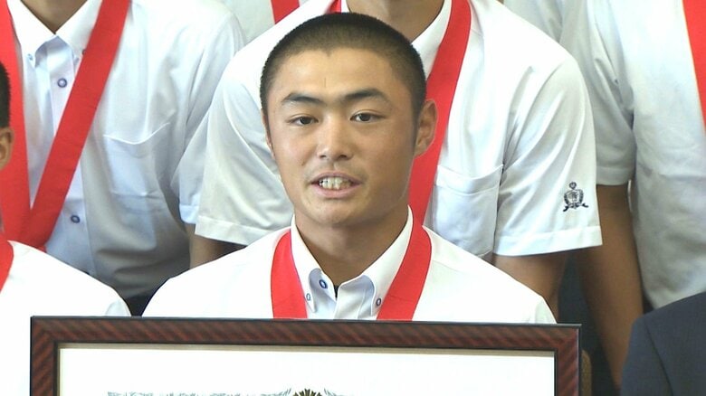 “文理ナイン”知事に甲子園出場を報告！“つなぐ打線”でセンバツのリベンジ誓う「目標の全国制覇へ向かっていくだけ」新潟｜FNNプライムオンライン