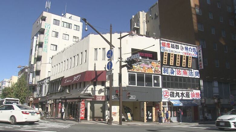 大規模再開発計画のある末広町交差点周辺