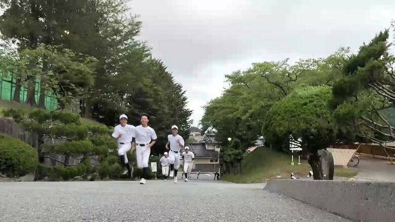 通称「大高坂」で走り込み