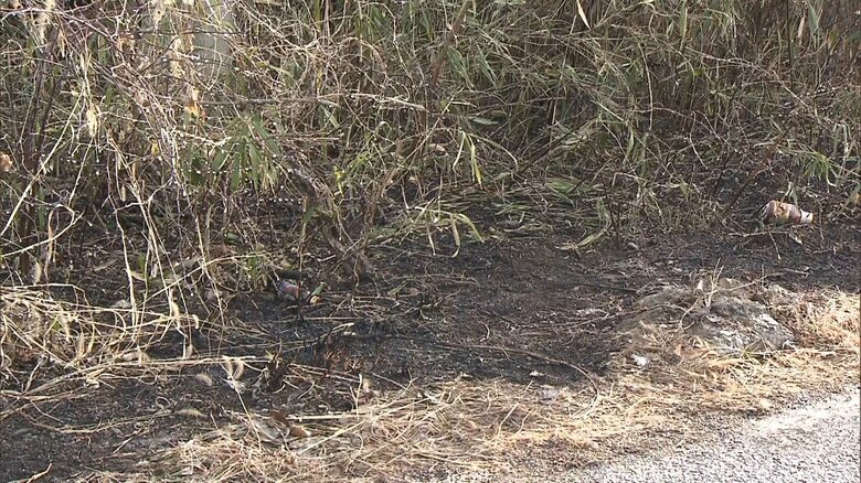 21日も宇都宮市内で雑木林など燃える