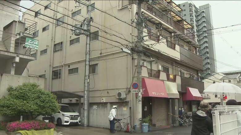 事件があった部屋が入るマンション