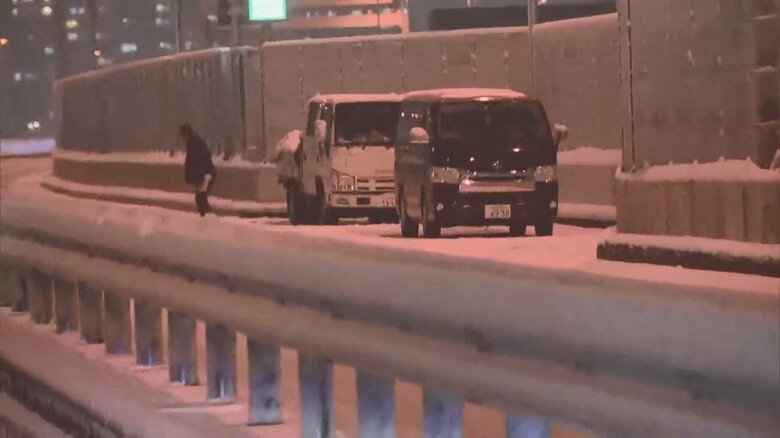 今年1月6日の東京都心の雪