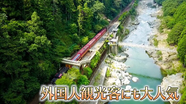 「嵯峨野トロッコ列車」