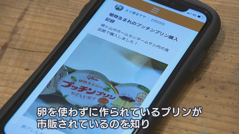 卵不使用のプリンに関する投稿