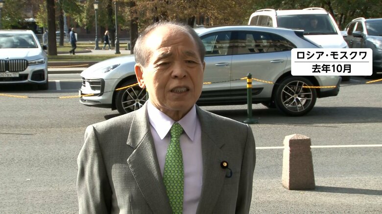 前回のロシア訪問時の鈴木宗男氏（2023年10月）