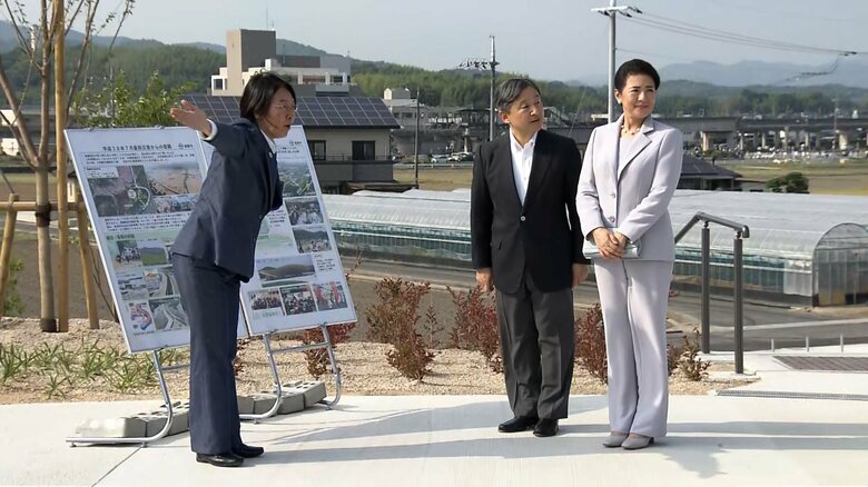 川が決壊し浸水した地域に整備された「まびふれあい公園」をご訪問