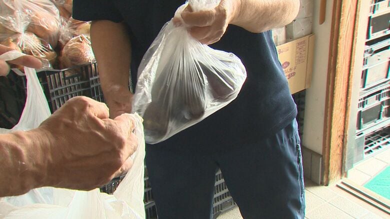 農家から野菜の寄付