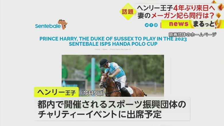 ヘンリー王子らが設立した慈善団体のHP