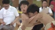 小学生力士が白熱の取り組み　わんぱく相撲福井大会に80人が参加