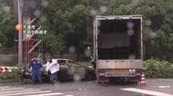 トラックと衝突し乗用車が炎上　乗っていた3人死亡2人けが　乗用車が対向車線をはみ出したか　千葉市