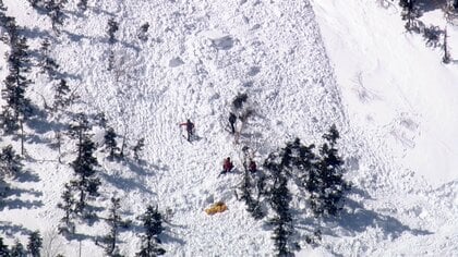 北ア乗鞍岳で雪崩　登山者5人ほどが巻き込まれる　男性1人が意識不明　負傷者複数