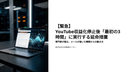 【緊急】YouTube収益化停止後「最初の3時間」に実行する延命措置｜専門家が語る、メールが届いた瞬間からの動き方