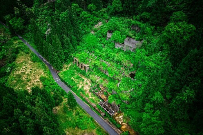 土倉鉱山跡(2023年5月撮影)