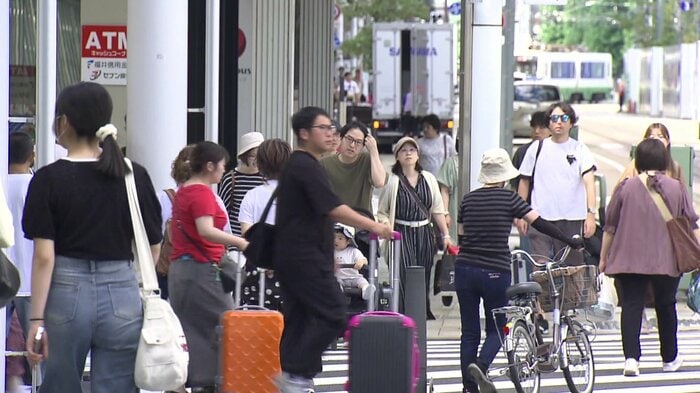 にぎわう福井駅周辺