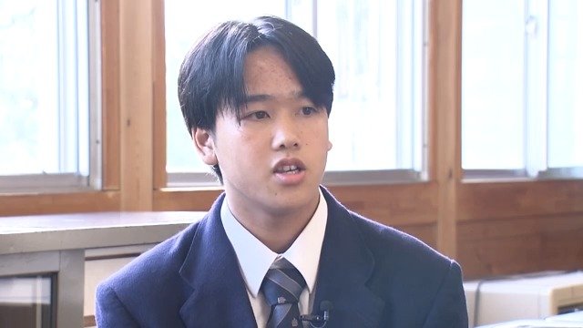 蘇南高校　3年・丸山祐人さん