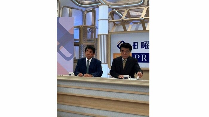 スタジオ出演時に撮影