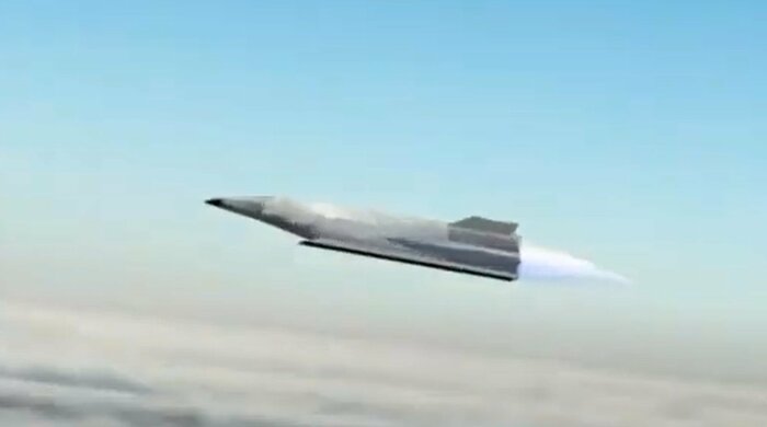 防衛装備庁が研究を進めてきた「極超音速誘導弾」完成予想図(防衛装備庁公式映像より)