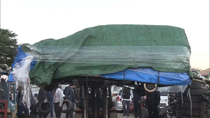 ヤードから押収された車