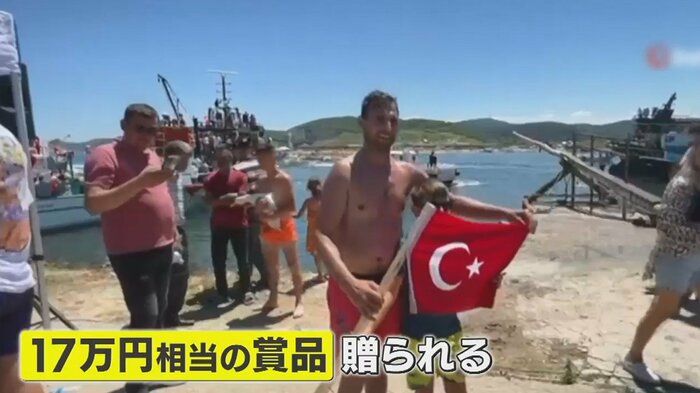 優勝した男性「とてもうれしいです」