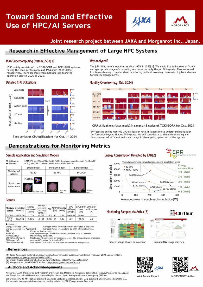 モルゲンロット、JAXAとHPC/AIサーバーの運用最適化に向けた共同研究成果をISC25で発表