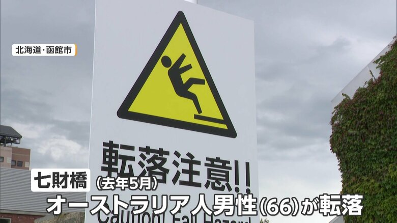 外国人観光客が4億円求め提訴 函館の撮影スポットで転落し脊髄損傷 国の基準より低い橋の手すり「市の管理に問題」 |FNNプライムオンライン