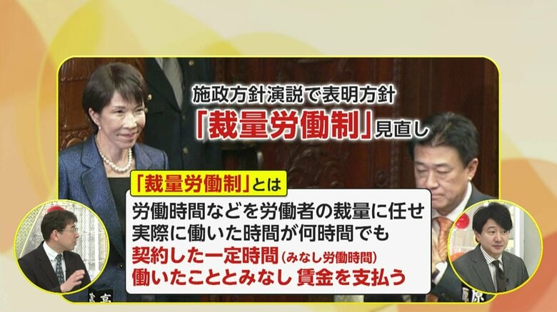 “定額働かせ放題”との声も…「裁量労働制の見直し」どうなる？26年度予算案の年度内成立は　高市首相20日に施政方針演説へ｜FNNプライムオンライン