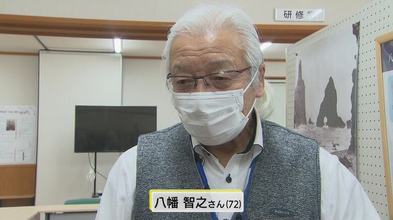 久見竹島歴史館の管理人　八幡智之さん