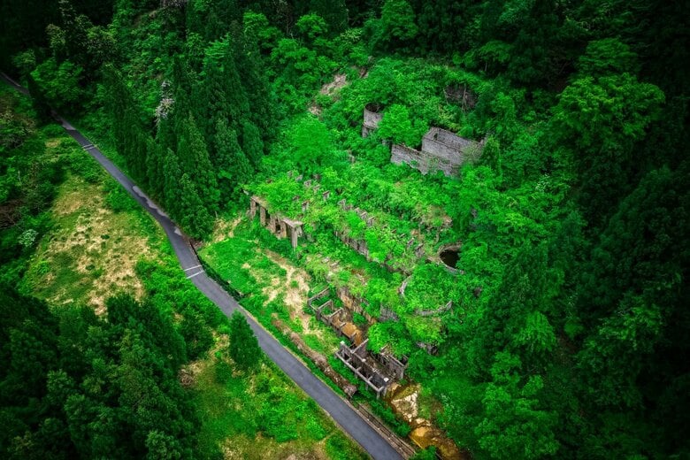 土倉鉱山跡（2023年5月撮影）