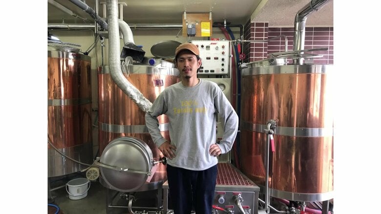 ビール研修を受けていた頃の岩淵さん
