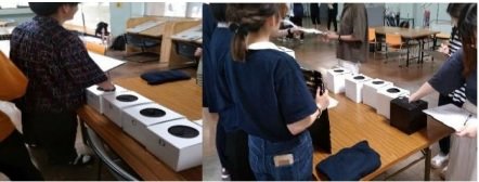 実験の様子（提供：広島大学広報室）