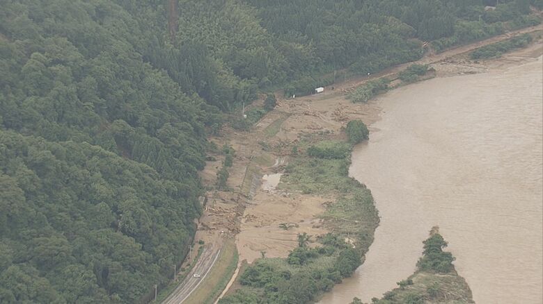 被災した米坂線（2022年）