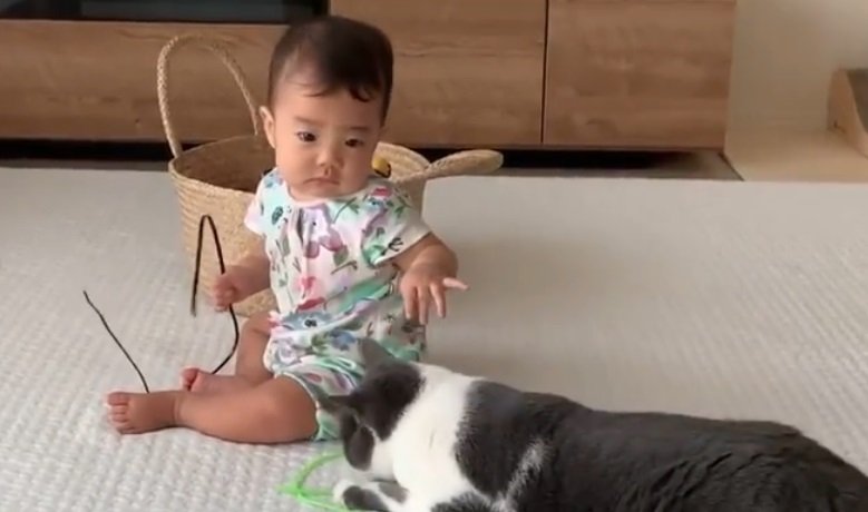 みゆちゃんが赤ちゃんのころから遊んでいた